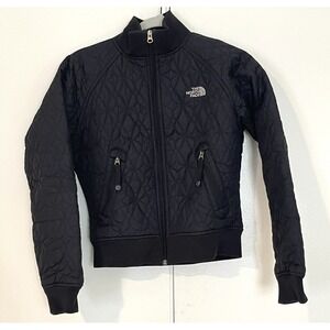 Women's The North Face 5 Borough Black Quilted Puffer Jacket sz XS Athleisure
